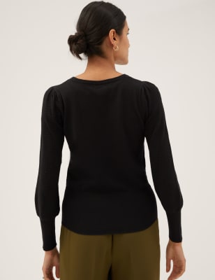 black round neck jumper ladies