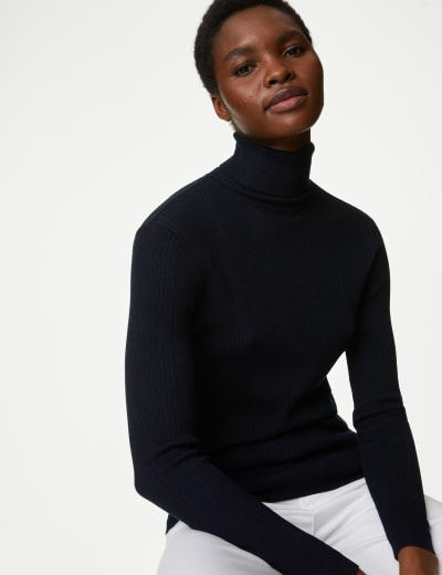 M&s black clearance turtleneck