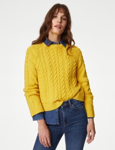 Mustard jumper marks and spencer cheap