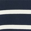 Cotton Rich Striped Roll Neck Jumper - navymix