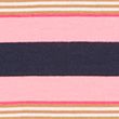 Cotton Modal Blend Striped Crew Neck Top - pinkmix