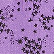 Star Print Sparkly Round Neck Blouse - purplemix
