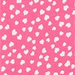 Heart Print V-Neck Puff Sleeve Blouse - pinkmix
