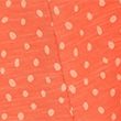 Pure Cotton Floral Shirred Short Sleeve Top - orangemix