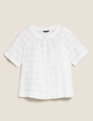 m and s short sleeve blouses