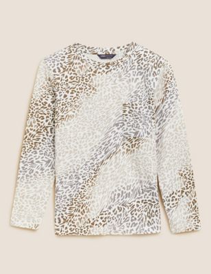 Pure Cotton Printed Long Sleeve Top