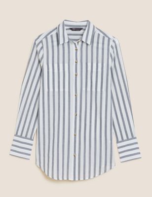 Pure Cotton Striped Regular Fit Shirt