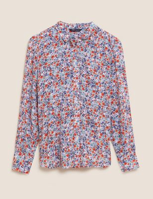 Floral Regular Fit Longline Shirt