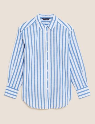 Pure Cotton Striped Regular Fit Shirt