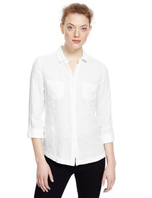 Pure Linen Easy to Iron Shirt | M&S