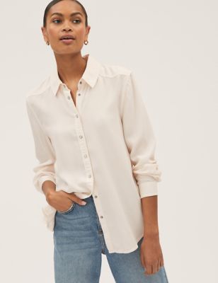 Beige S discount 52% WOMEN FASHION Shirts & T-shirts Blouse Casual COS blouse 