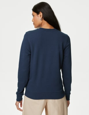 womens crew neck sweat shirts