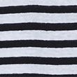 Linen Rich Striped Crew Neck T-Shirt - blackmix