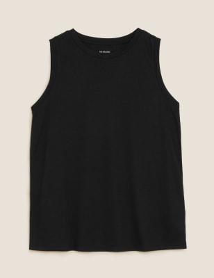 black dressy vest top