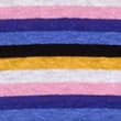 Linen Rich Striped T-Shirt - multiblues