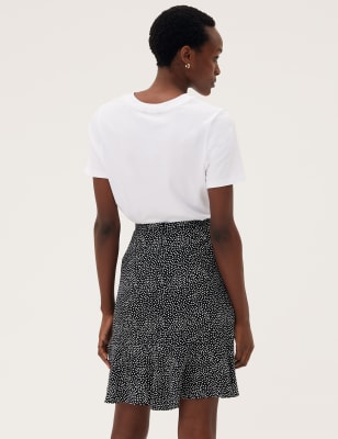 m&s skirts black