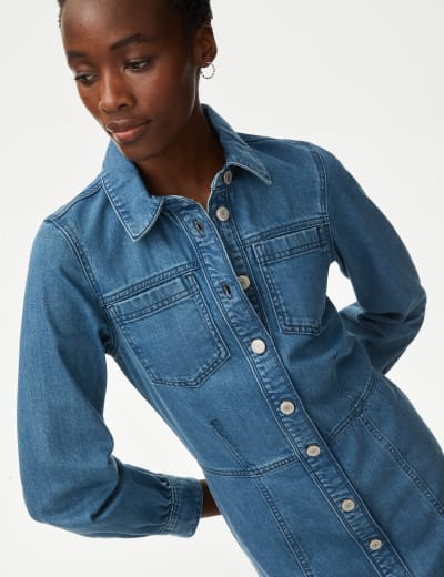Denim skater shop dress uk