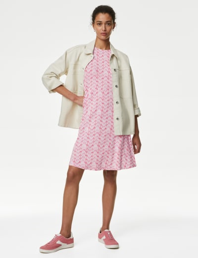 Marks and spencer linen tunic dress clearance