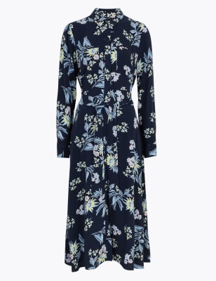 m&s linen dresses