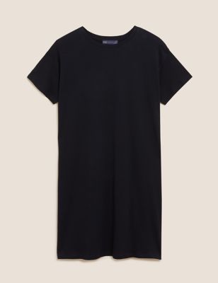 Pure Cotton Knee Length T-Shirt Dress