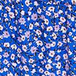 Floral V-Neck Shirred Midi Waisted Dress - bluemix