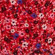 Lurex Floral Midi Waisted Dress - redmix