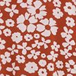 Floral Tie Waist Midi Shirt Dress - redmix