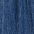 Denim V-Neck Button Front Midi Tiered Dress - denim