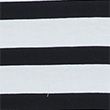 Pure Cotton Striped Midi T-Shirt Dress - blackmix