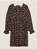 Мини-платье с плиссированной юбкой