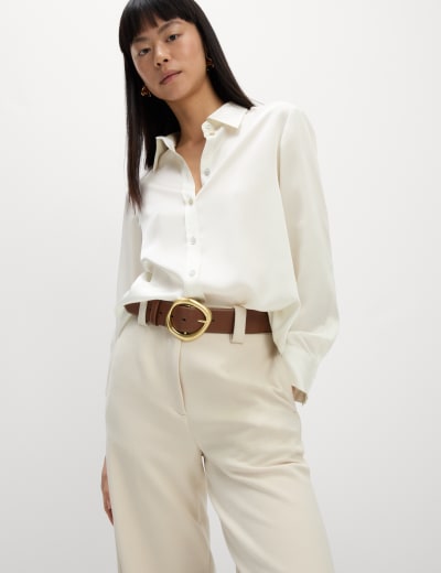 M&s satin sale blouse