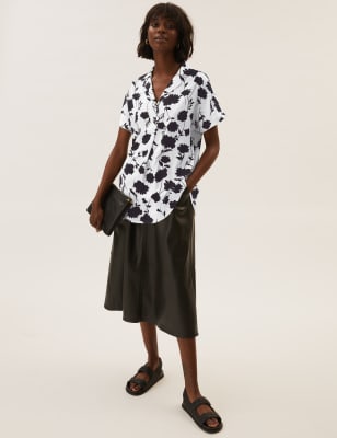 m and s short sleeve blouses
