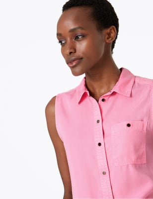 m&s pink denim jacket