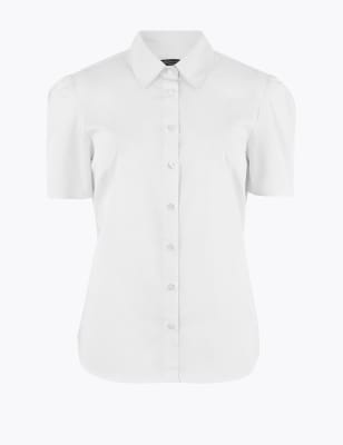 m&s cotton shirts