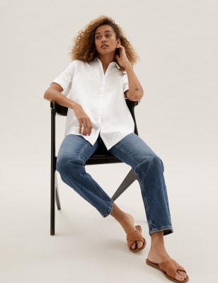 m and s short sleeve blouses