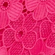 Lace Collared Short Sleeve Shirt - fuchsia