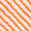 Striped Collared 3/4 Sleeve Shirt - orangemix