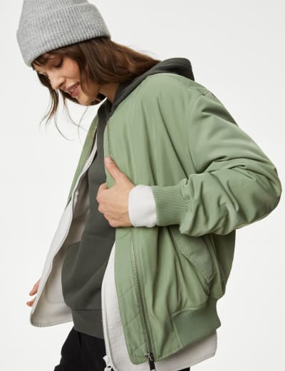 Padded Bomber Jacket M S Collection M S