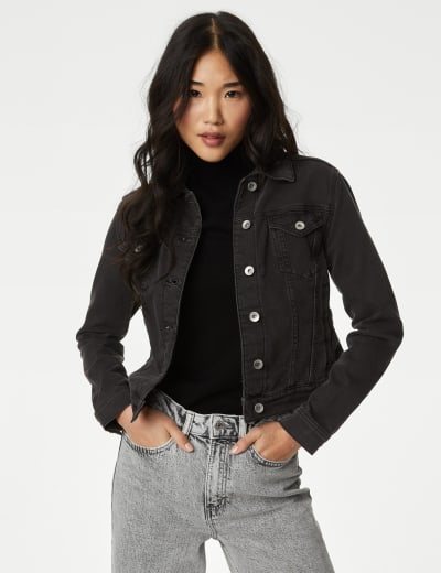 Denim Short Jacket with Stretch SOSANDAR M S