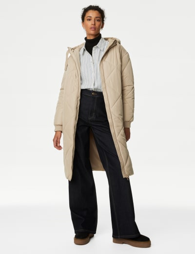 Marks and spencer women's quilted coats discount