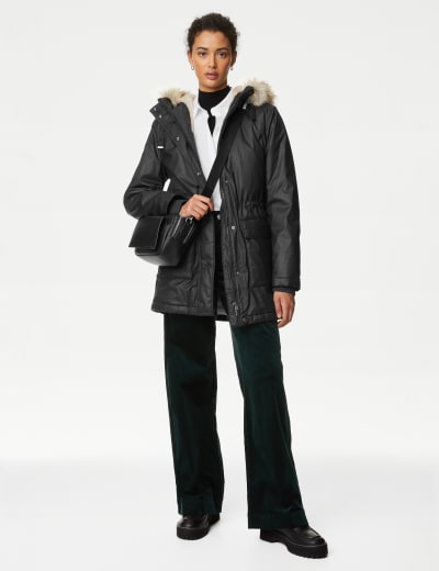 Marks and spencer sale indigo waxed jacket