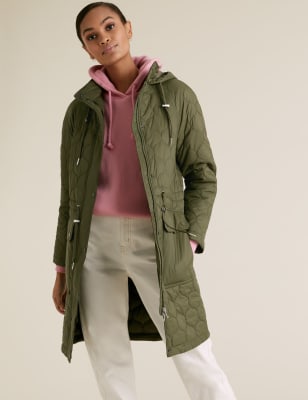 marks and spencer green coats