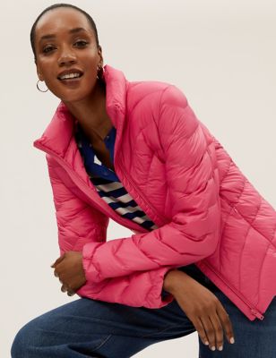 Size UK 22 BNWT M&S Women’s Pink Stormwear Coat With Belt RRP £49.50 