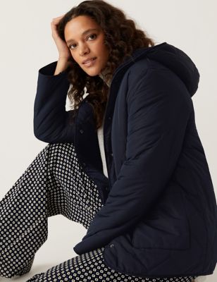 Textured Quilted Reversible Puffer Jacket