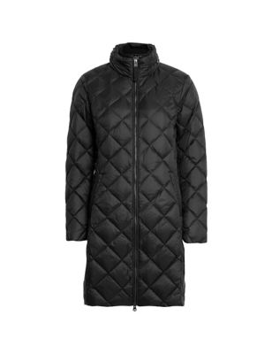 Feather & Down Diamond Quilted Coat