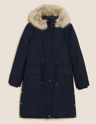 Stormwear™ Textured Hooded Parka Coat
