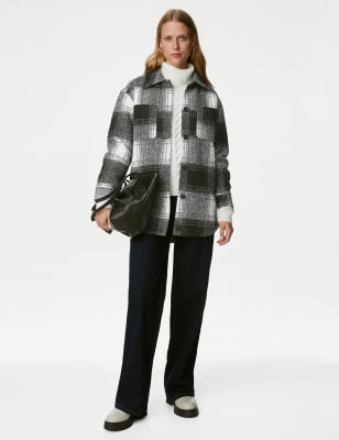 marks and spencer shacket ladies
