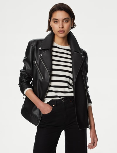 Autograph leather 2025 biker jacket