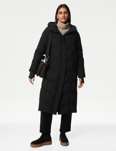 Quilted Collared Relaxed Longline Coat French Connection M S
