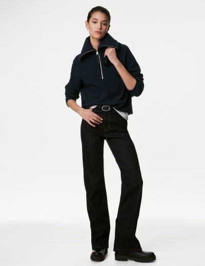 M&s mens store half zip jumpers